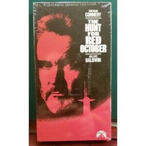 The Hunt for Red October Sealed VHS 1990 Tom Clancy Sean Connery Alec Baldwin